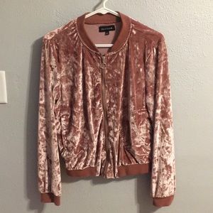 Velvet Bomber Jacket